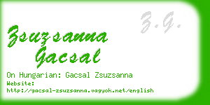 zsuzsanna gacsal business card
